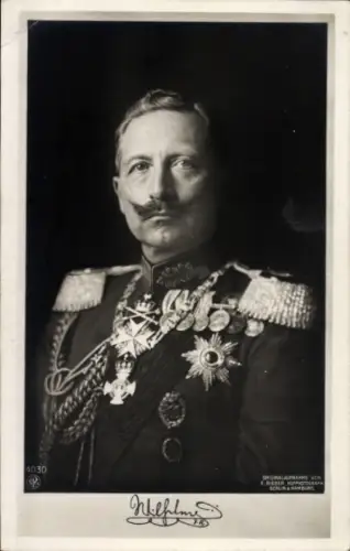 Ak Kaiser Wilhelm II., Portrait, Uniform, Orden