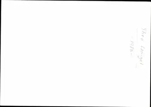 Ak Theo Waigel, Politiker, Portrait, Autogramm