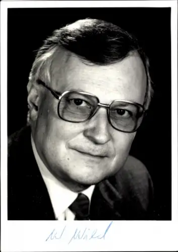 Autogrammkarte Politiker Wolfgang Wild, Autogramm
