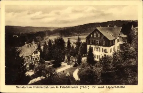 Ak Friedrichroda im Thüringer Wald, Sanatorium Reinhardsbrunn, Dr. med. Lippert-Kothe