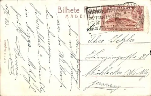 Ak Funchal Insel Madeira Portugal, Gesamtansicht