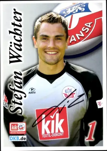Autogrammkarte Fußballer Stefan Wächter, FC Hansa Rostock, Autogramm