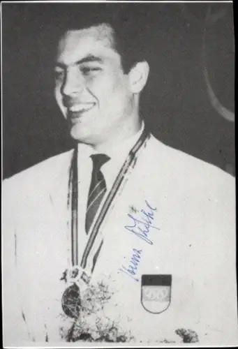 Foto Ringer Heinz Kiehl, Autogramm