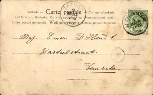 Ak Geldschein, Reichsbanknote, Tausend Mark