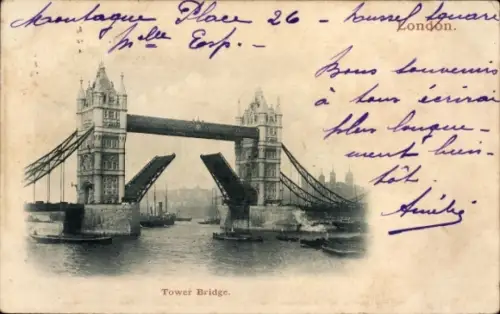 Ak London England, Tower Bridge