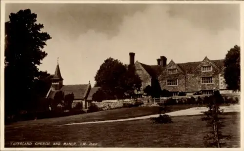 PC Yaverland Isle of Wight England, Church and Manor