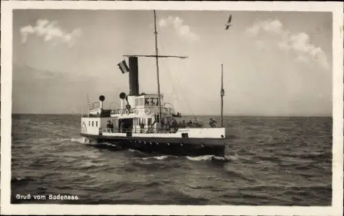 Ak Bodensee, Dampfer