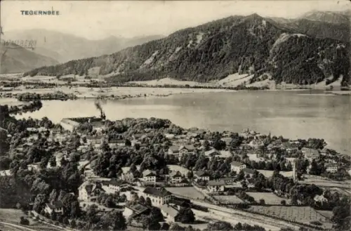 Ak Tegernsee in Oberbayern,  Walber, Landschaft, Berge, See