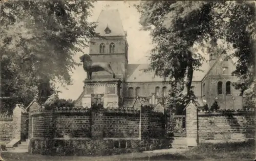 Ak Ratzeburg im Herzogtum Lauenburg, Löwe und Dom