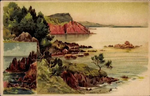 Ak Le Trayas Saint Raphaël Var, Gesamtansicht, Esterel