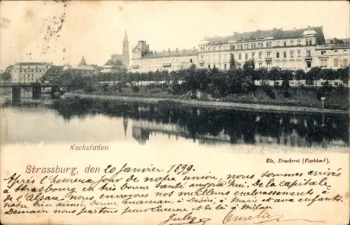 Ak Strasbourg Straßburg Elsass Bas Rhin, Kochstaden