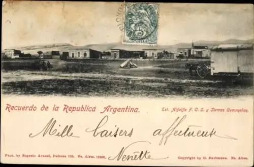 Ak Argentinien, Teilansicht vom Dorf