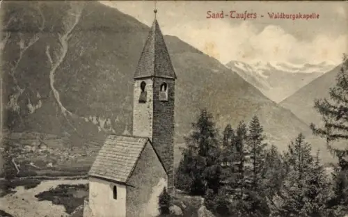 Ak Sand in Taufers Südtirol Italien, Waldburgakapelle