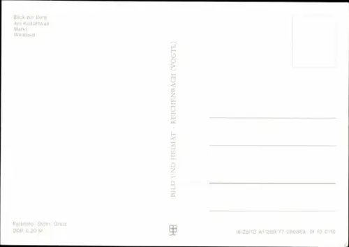 Ak Bad Lobenstein in Thüringen, Panorama, Burg, Kulturhaus, Markt, Waldbad