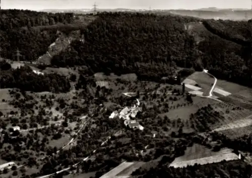 Ak Häringen Weilheim an der Teck Schwäbische Alb, Fliegeraufnahme vom Gasthaus Rössle