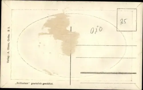 Präge Passepartout Ak Gotha in Thüringen, Hauptmarkt