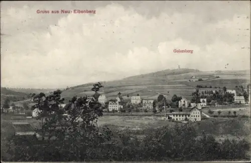 Ak Neu Eibenberg Burkhardtsdorf im Erzgebirge, Gesamtansicht, Geiersberg