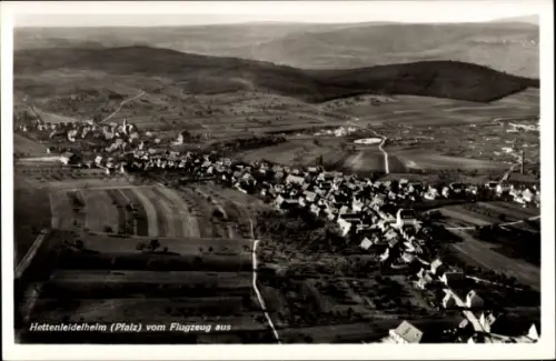 Ak Hettenleidelheim in der Pfalz, Fliegeraufnahme