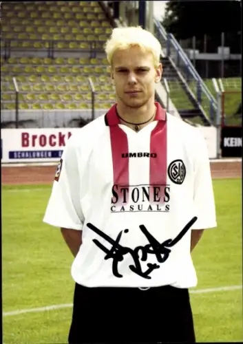 Autogrammkarte Fußballer Hilko Ristau, SG Wattenscheid 09, Autogramm