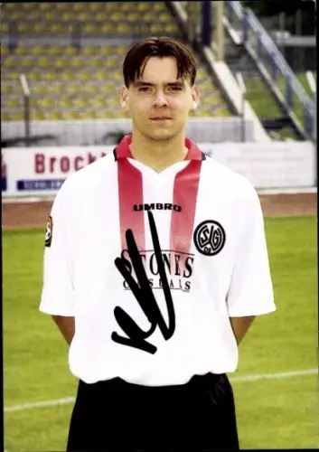 Autogrammkarte Fußballer Rainer Schümann, SG Wattenscheid 09, Autogramm