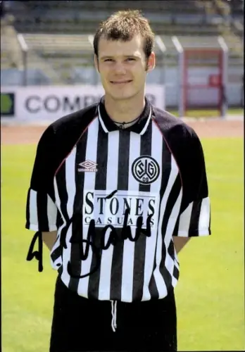 Autogrammkarte Fußballer Frank Bläker, SG Wattenscheid 09, Autogramm