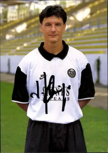 Autogrammkarte Fußballer Dirk Klinge, SG Wattenscheid 09, Autogramm