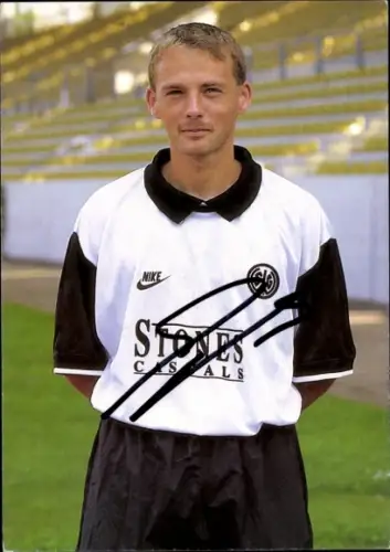 Autogrammkarte Fußballer Jörg Beyel, SG Wattenscheid 09, Autogramm