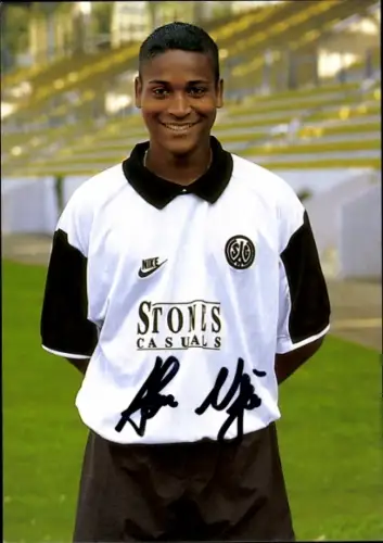 Autogrammkarte Fußballer Abdou Rahman Njie, SG Wattenscheid 09, Autogramm