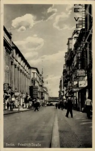 Ak Berlin Mitte, Friedrichstraße, Stadtansicht, Geschäfte