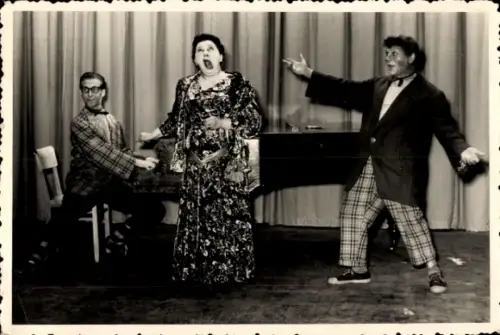 Foto Ak Leipzig, Varieté, Clowns