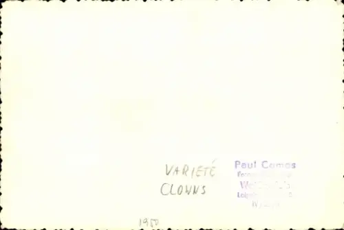 Foto Ak Leipzig, Varieté, Clowns