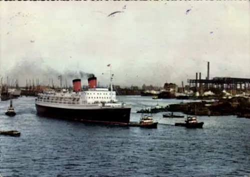 Ak Hamburg Atlantic Linie, Passagier-Schnelldampfer Hanseatic