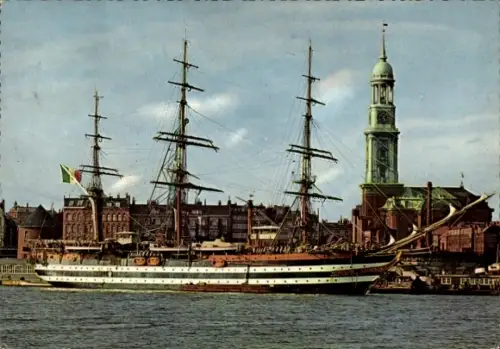 Ak Hamburg, Segelschiff Amerigo Vespucci