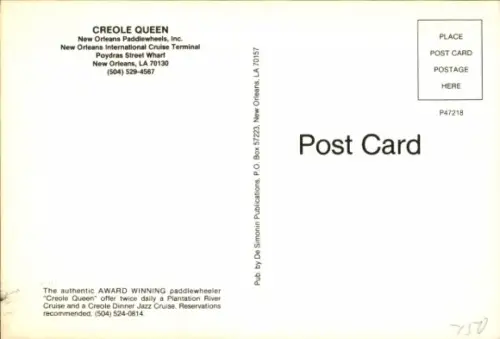 Ak Schiff Creole Queen