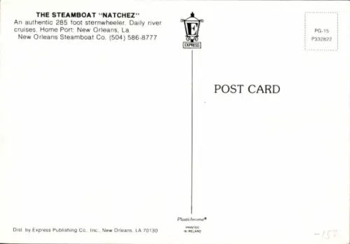Ak Mississippi River, Dampfschiff Natchez