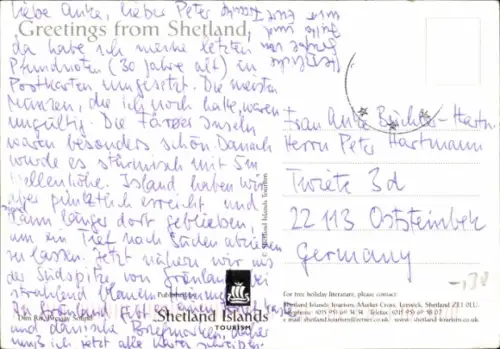 Ak Shetland Islands, Segelboot