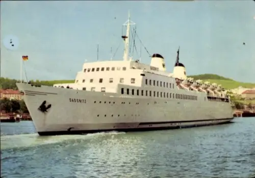 Ak Fährschiff Sassnitz, Ansicht Bug Backbord