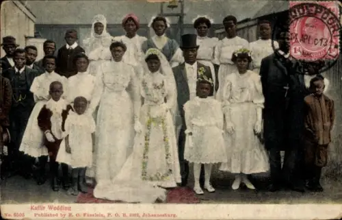 Ak Südafrika, Kaffir Wedding, Hochzeitszeremonie