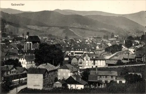 Ak Guebwiller Gebweiler Elsass Haut Rhin, Gesamtansicht