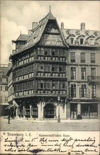 Ak Strasbourg Straßburg Elsass Bas Rhin, Kammerzell'sches Haus
