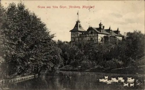 Ak Mögeldorf Nürnberg Mittelfranken, Villa Geyer