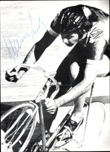 Ak Radrennfahrer Hans Lutz, Autogramm