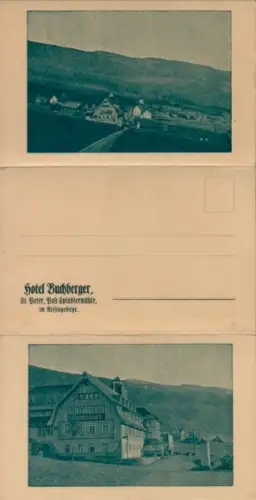 Klapp Ak Svatý Petr St. Peter Spindleruv Mlýn Spindlermühle Riesengebirge, Hotel Buchberger