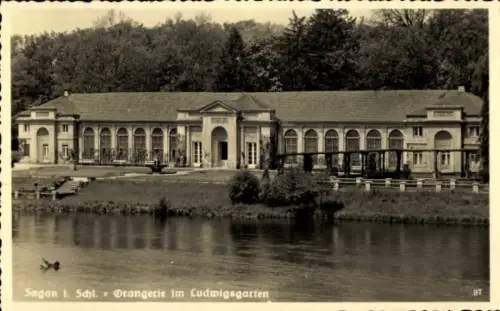 Ak Żagań Sagan Schlesien, Orangerie im Ludwigsgarten