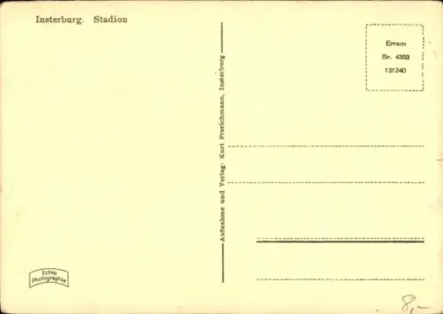Ak Tschernjachowsk Insterburg Ostpreußen, Stadion
