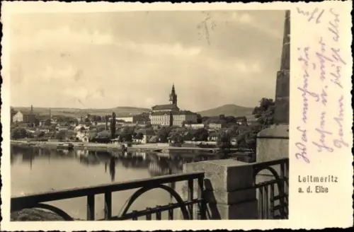 Ak Litoměřice Leitmeritz Region Aussig, Panorama