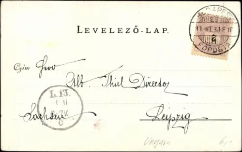 Ak Budapest Ungarn, Mátyástemplom, Mathiaskirche