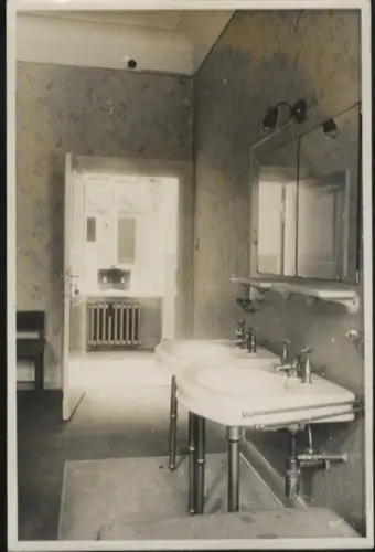 Original Foto Berlin Kreuzberg, Königgrätzerstraße, Hotel Excelsior, Badezimmer, um 1948, 12x17 cm