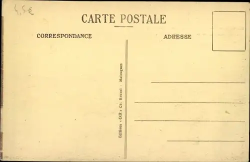 Ak Varennes en Argonne Meuse, Monument Americain de Pennsylvanie, Detail, Cote Est