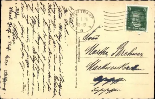 Ak Stuttgart in Württemberg, Hauptbahnhof, Straßenbahn, Passanten